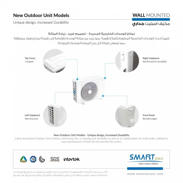 Smart Gold Split Air Conditioner, Cooling Capacity: 18,000 BTU - Cold