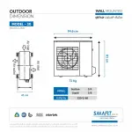 Smart Gold Split Air Conditioner, Cooling Capacity 30,000 BTU - Cold